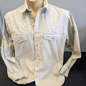 Vintage Mountain Equipment Co-Op Tan Button Up Shirt Men's XL